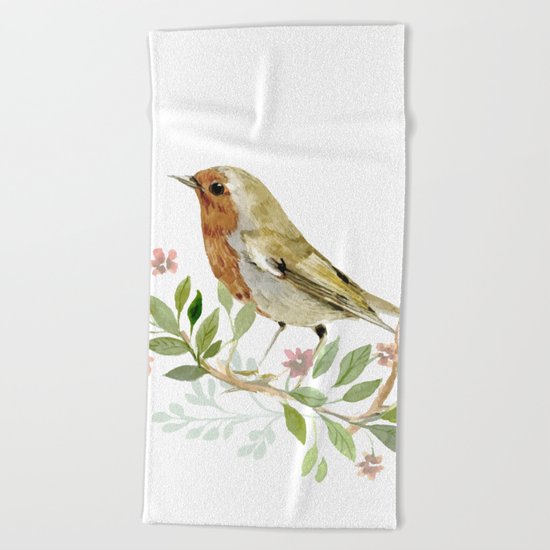 bird 3 Beach Towel