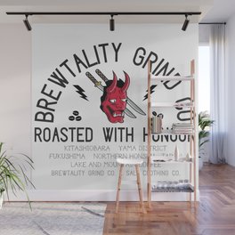Brewtality Grind Co. X Salt Clothing Co. Samurai Design Wall Mural