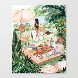Picnic In the South of France Canvas Print
