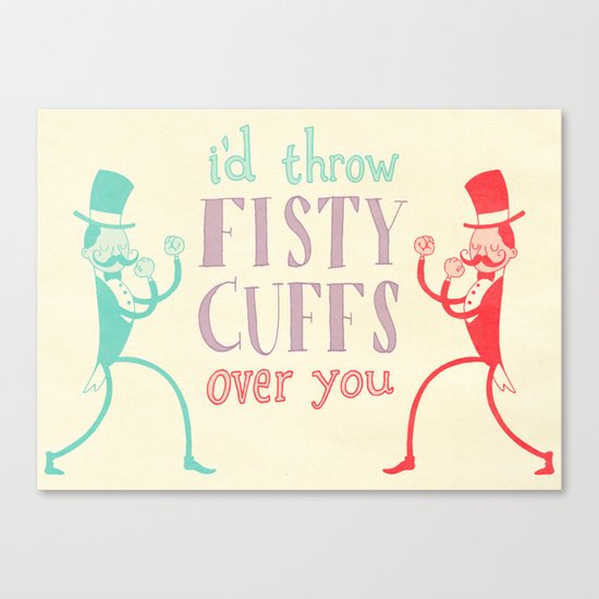 Fisty Cuffs Canvas Print
