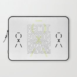 ASCII Ribbon Campaign against HTML in Mail and News – White Laptop Sleeve