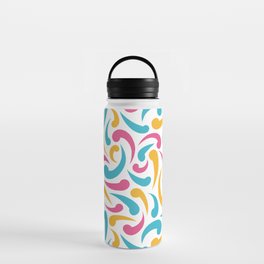Bright Abstract Swirls Water Bottle