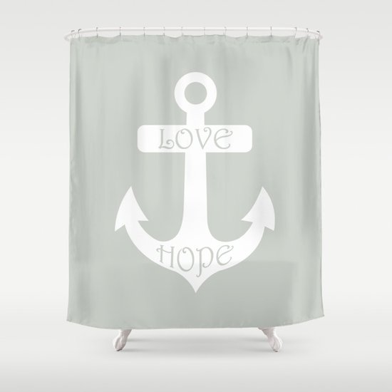 Anchor Sea Salt Shower Curtain