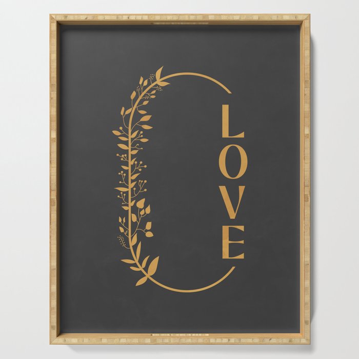 Love Typography 2 Serving Tray