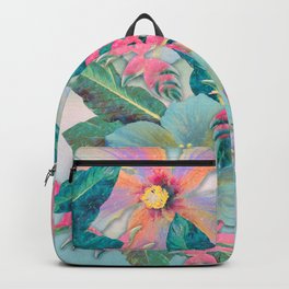 Aqua Ginger Alohas Backpack