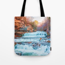 Colorful Waterfall | Long Exposure and Travel Photography Tote Bag