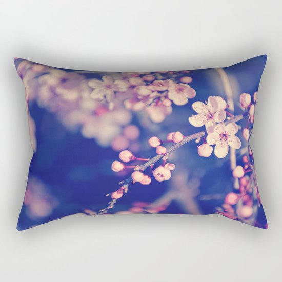 Gentle Rose Cherry Blossom Rectangular Pillow