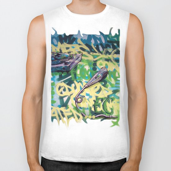 Turntables and a Mic (original sold) Biker Tank