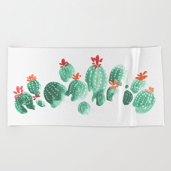 Cactus (3) Beach Towel