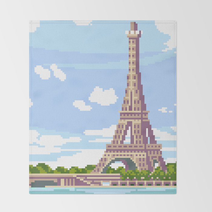 Eiffel Tower Throw Blanket By Archipics Society6