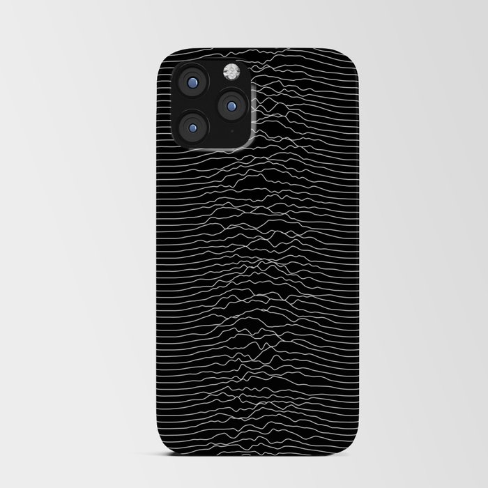 Black Mono Waveform iPhone Card Case