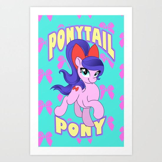 Ponytail Pony Art Print