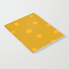 Yellow Polka Dots and Background Notebook