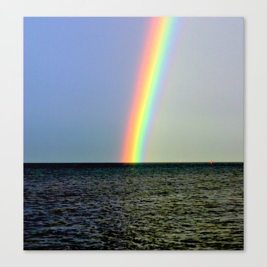 Pot of gold over the Bay Canvas Print