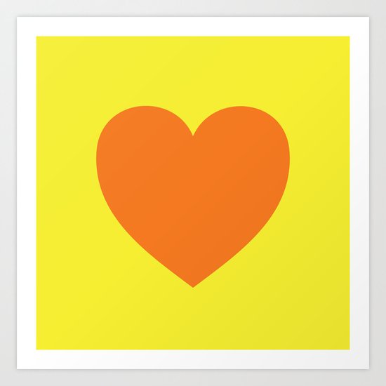 Pop Art Heart Art Print