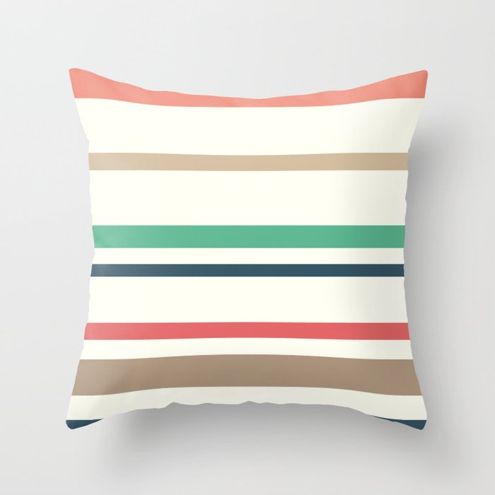 Minimalist Style Stripe Throw Pillow