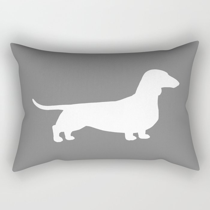 Dachshund Silhouette(s) Wiener Dog Rectangular Pillow