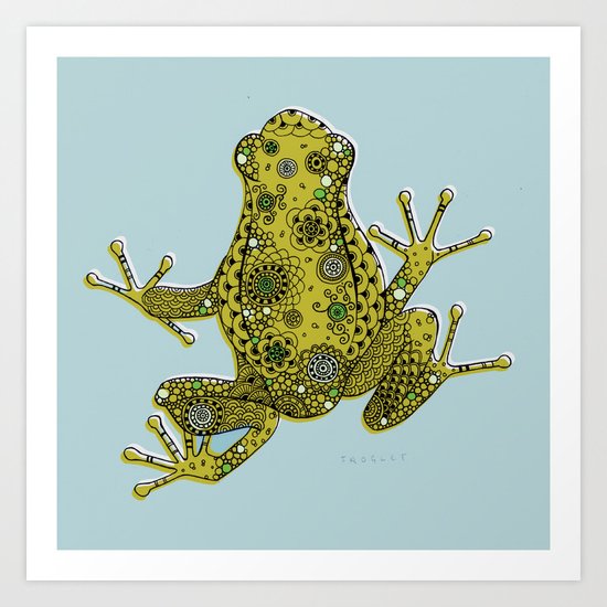 Little frog Art Print