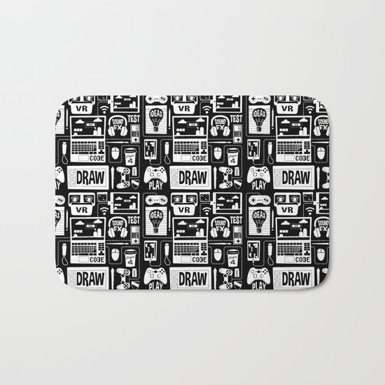 It's a Game Dev World Bath Mat