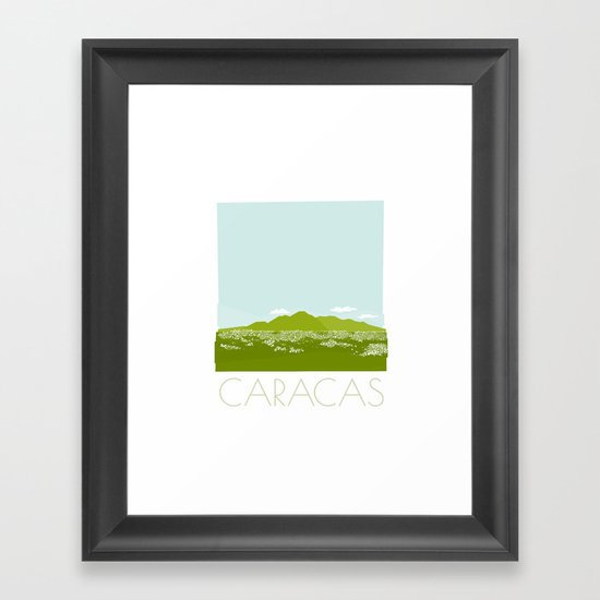 Caracas City by Friztin Framed Art Print