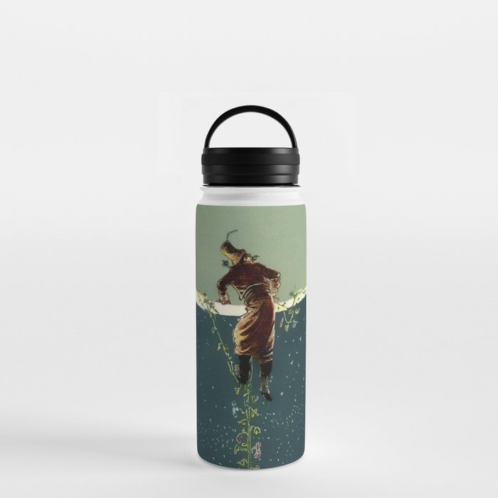 Baron Munchausen Climbs to the Moon Water Bottle