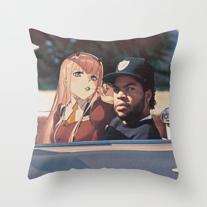 Drivin' with my Darling Throw Pillow