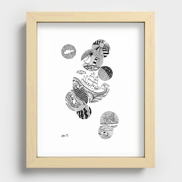 The Ship Recessed Framed Print