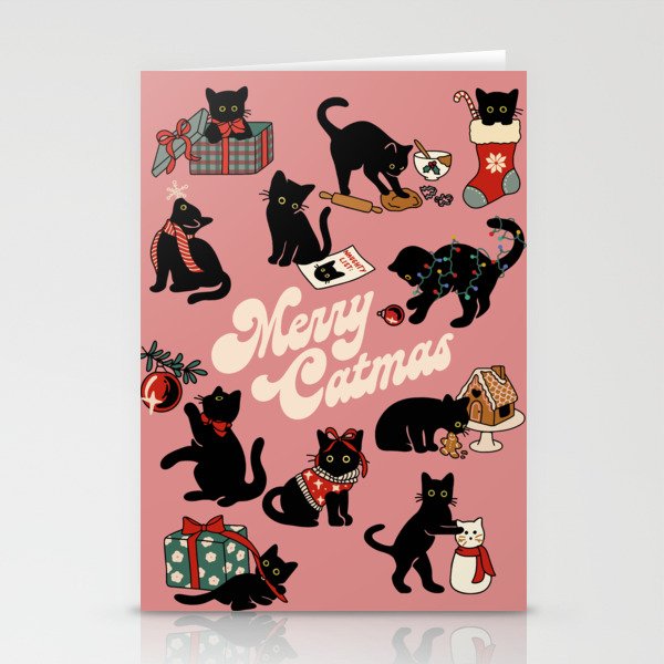 Christmas Cats Stationery Cards