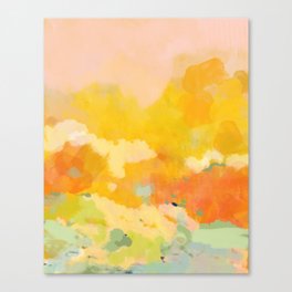abstract spring sun Canvas Print