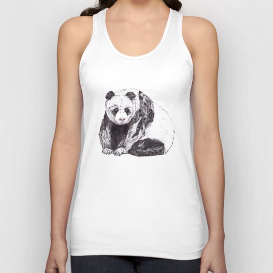 Panda Bear // Endangered Animals Unisex Tank Top