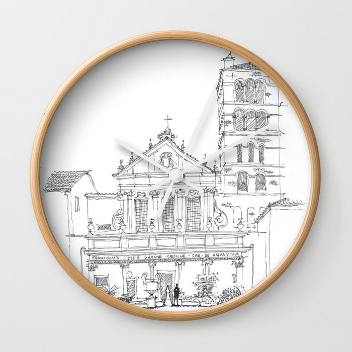Basilica di Santa Cecilia in Trastevere Wall Clock