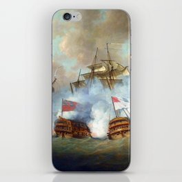 Nicholas Pocock The Brunswick and the Vengeur du Peuple at the Battle of the First of June, 1794 iPhone Skin
