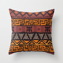 African Ethnic Elements Throw Pillow
