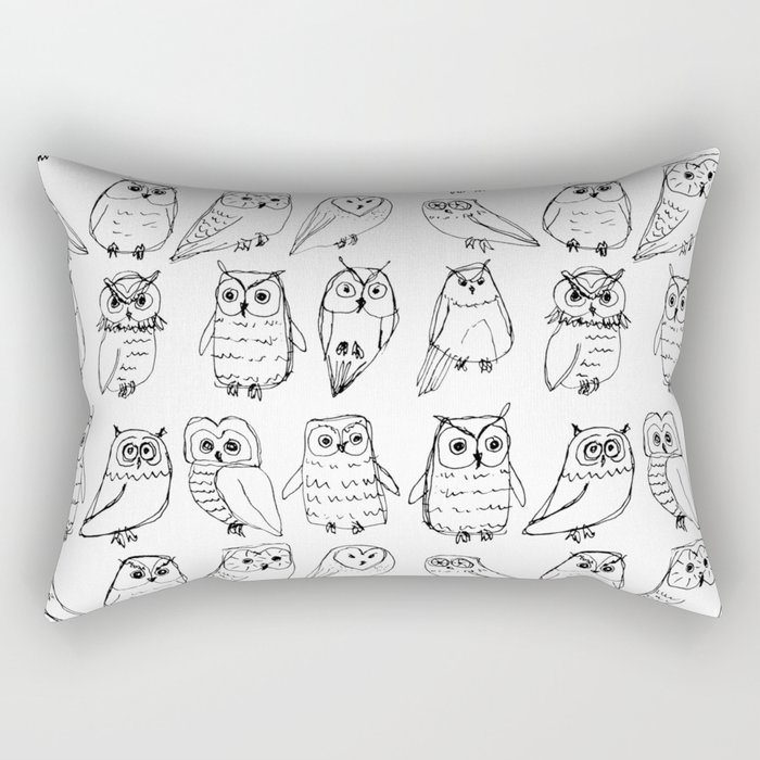 Owl Party Rectangular Pillow