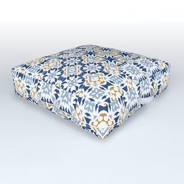 Mixed Portuguese Azulejos  Outdoor Floor Cushion | Graphicdesign, Digital, Spain, Tiles, Pattern, Tile, Lisbon, Blue, Portugueseart, Gift 