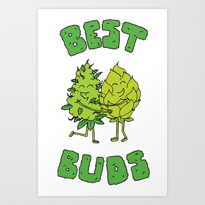 Best Buds Art Print by DaniBurn | Society6