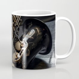 Darkhaven Black Nickel Saxophone Coffee Mug