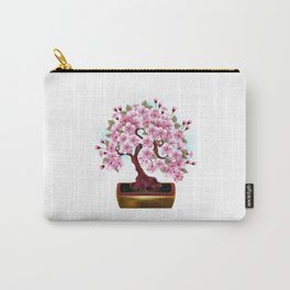 Bonsai Pink Japanese Cherry Carry-All Pouch