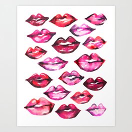Pretty Lips Art Print