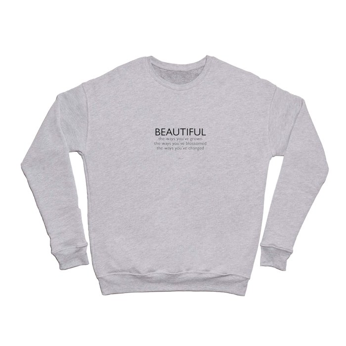 Beautiful The Way simple font Crewneck Sweatshirt by Sweet29 Shop