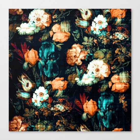 Vintage Floral Canvas Print