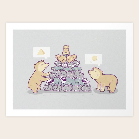 Bearamid Art Print