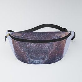 Bison In Snow Fanny Pack