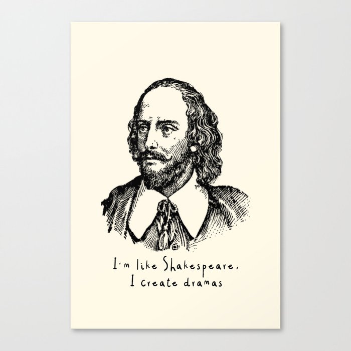 Billy Shakes Canvas Print