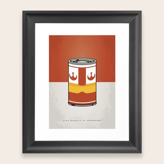 MY STAR WARHOLS LUKE SKYWALKER MINIMAL CAN POSTER Framed Art Print