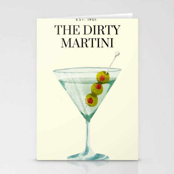 Dirty-Martini Stationery Cards