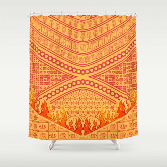 Batik Pattern For Catholic Religion Shower Curtain By Adystuta