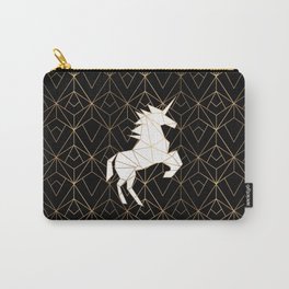 Geometric Unicorn Carry-All Pouch