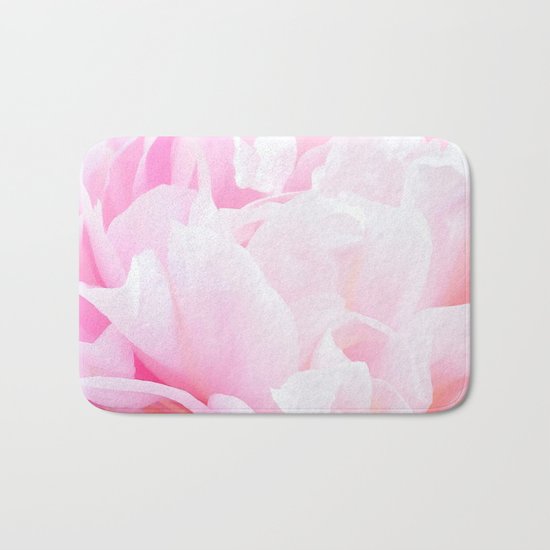 CREAMY PINK FLOWER Bath Mat