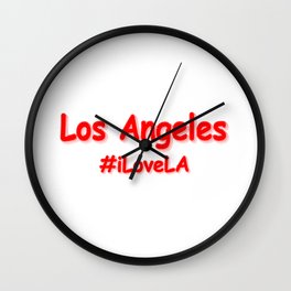 "#iLoveLA" Cute Design. Buy Now Wall Clock